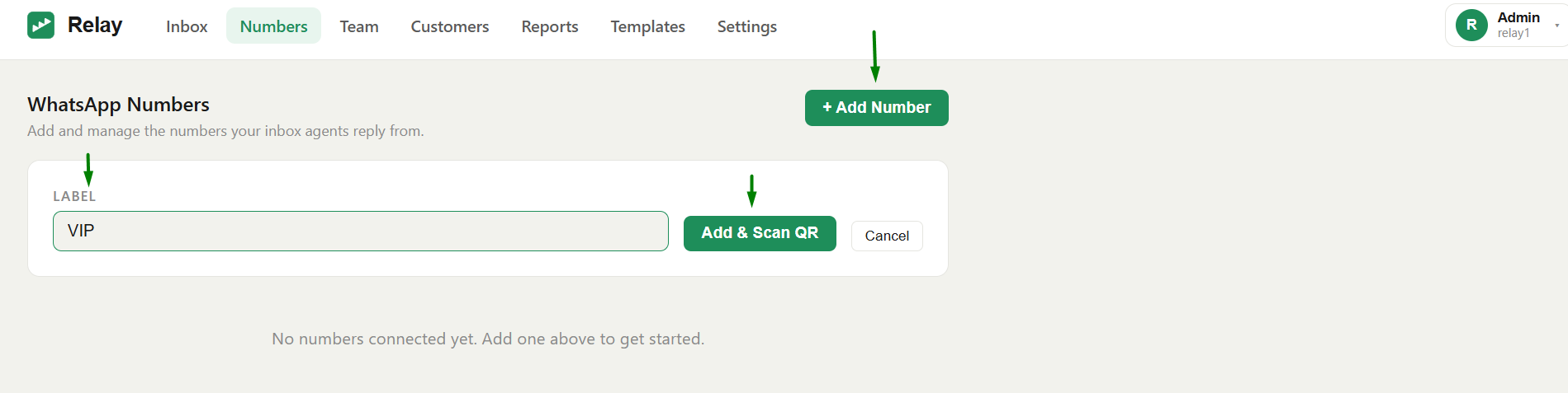 Add Number form with a label